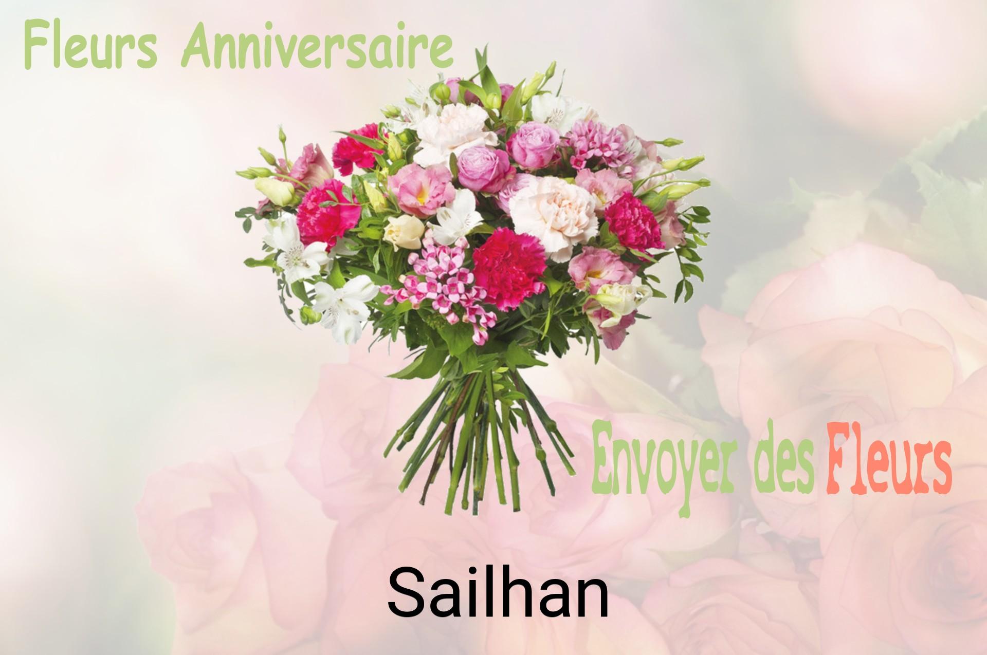 Bouquet de fleurs d’anniversaire livré à Sailhan